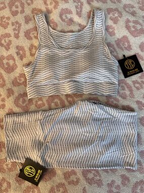 Til You Collapse Gray & White Chevron Set
